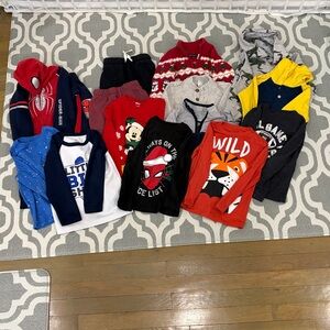 4T boys fall/winter/holiday assorted mixed lot 14 pcs total -euc